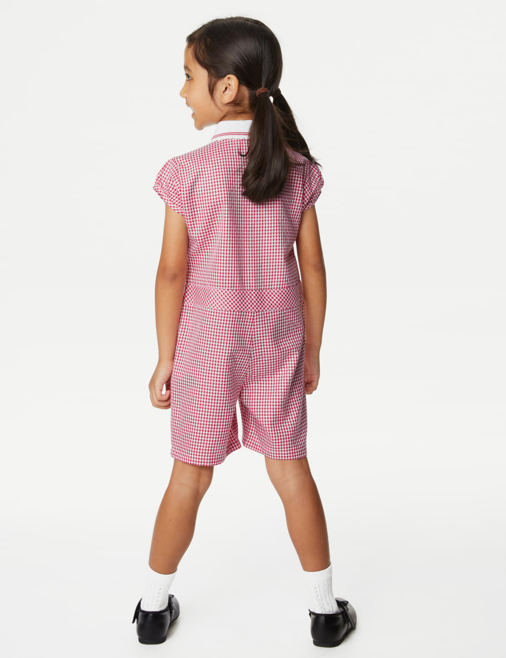 Girls' Gingham School Playsuit (2-14 Yrs) 4 of 5