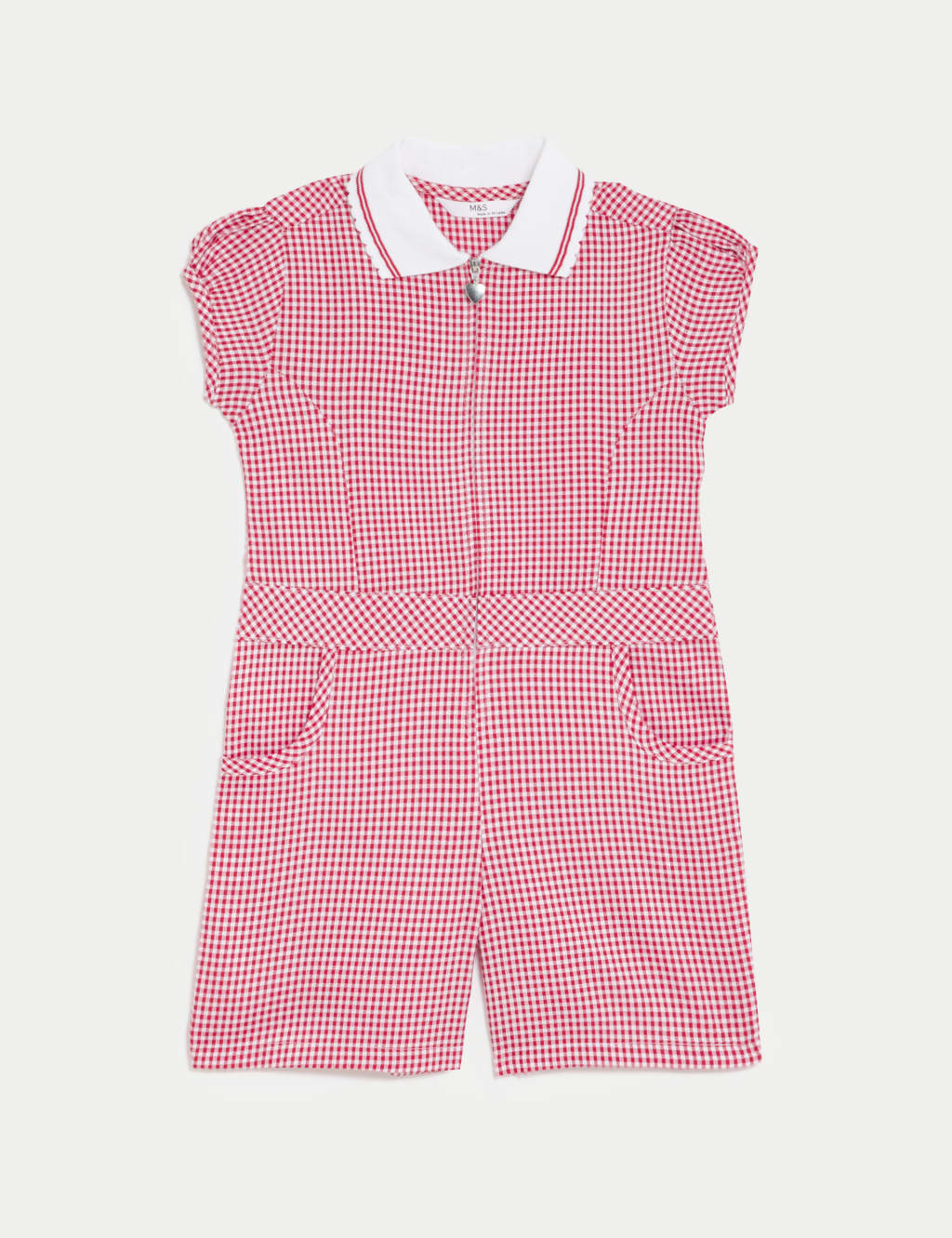 Girls' Gingham School Playsuit (2-14 Yrs) 2 of 5