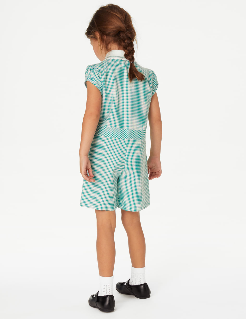 Girls' Gingham School Playsuit (2-14 Yrs) 4 of 6