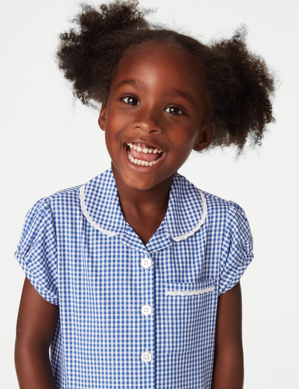 2pk Girls' Cotton Plus Fit School Dresses (4-14 Yrs) 3 of 6