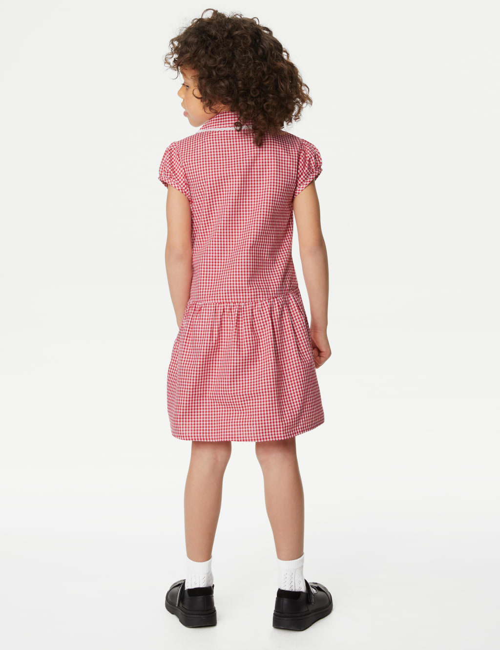 2pk Girls' Cotton Rich Gingham School Dresses (2-14 Yrs) 4 of 5