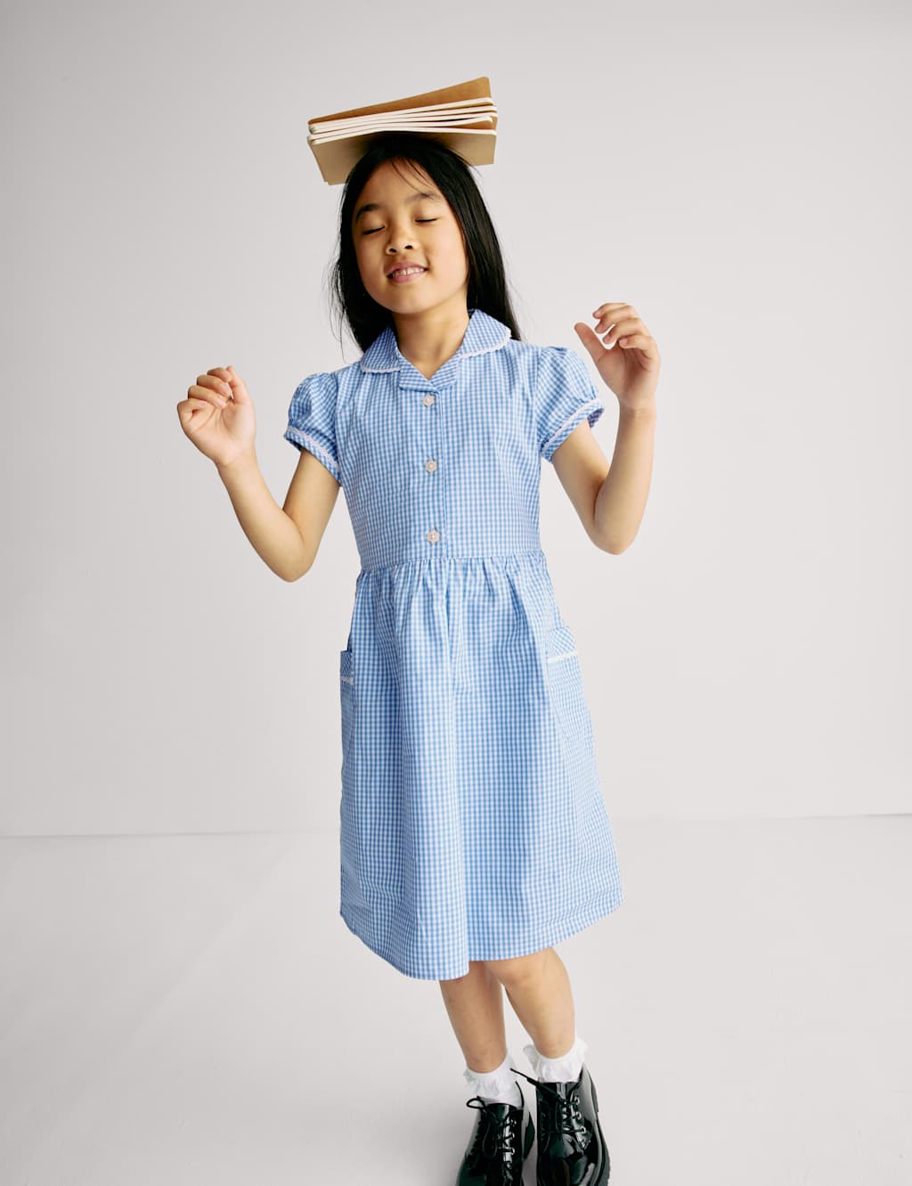 Pure Cotton Gingham School Dress (2-14 Yrs) 3 of 9