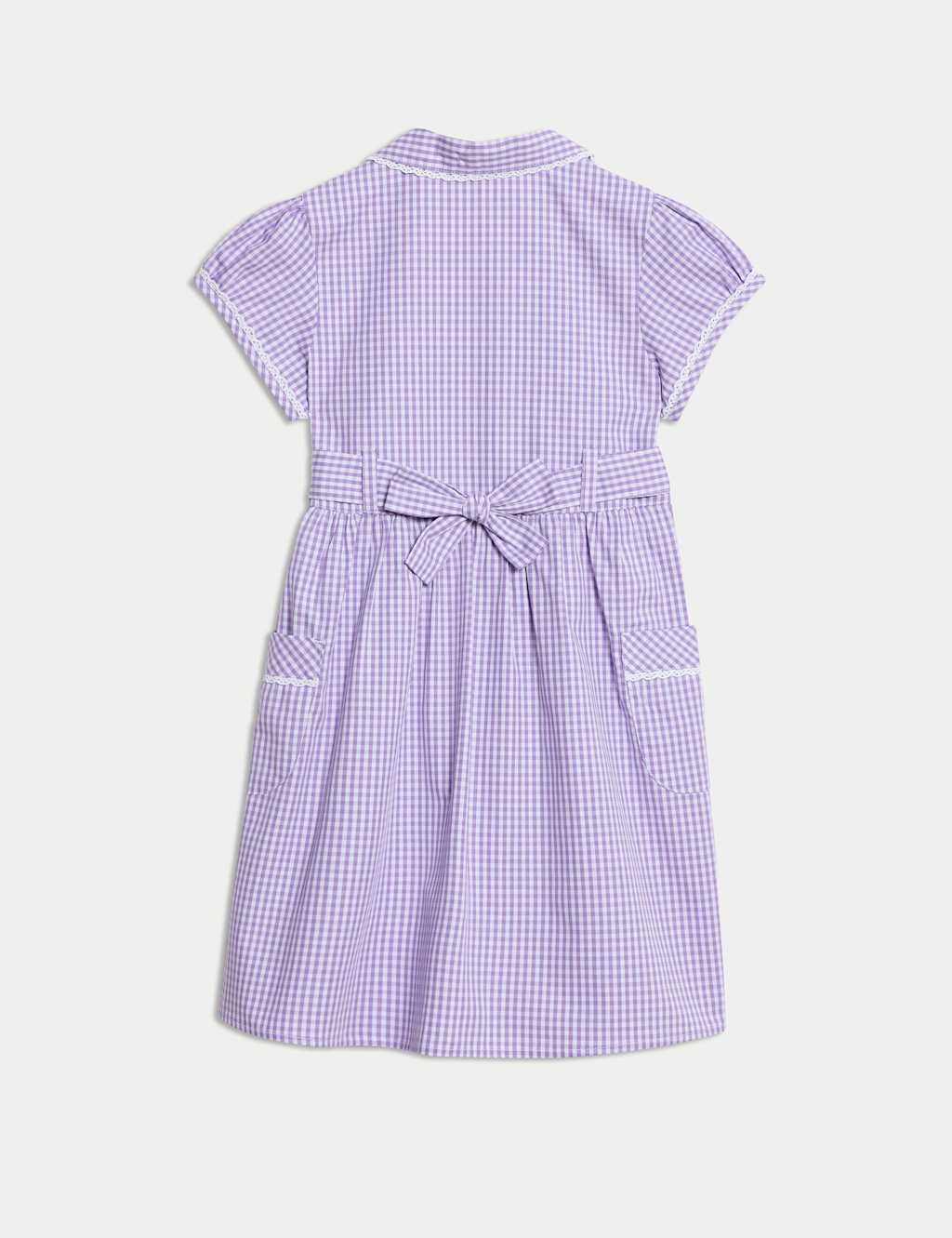 Pure Cotton Gingham School Dress (2-14 Yrs) 3 of 3