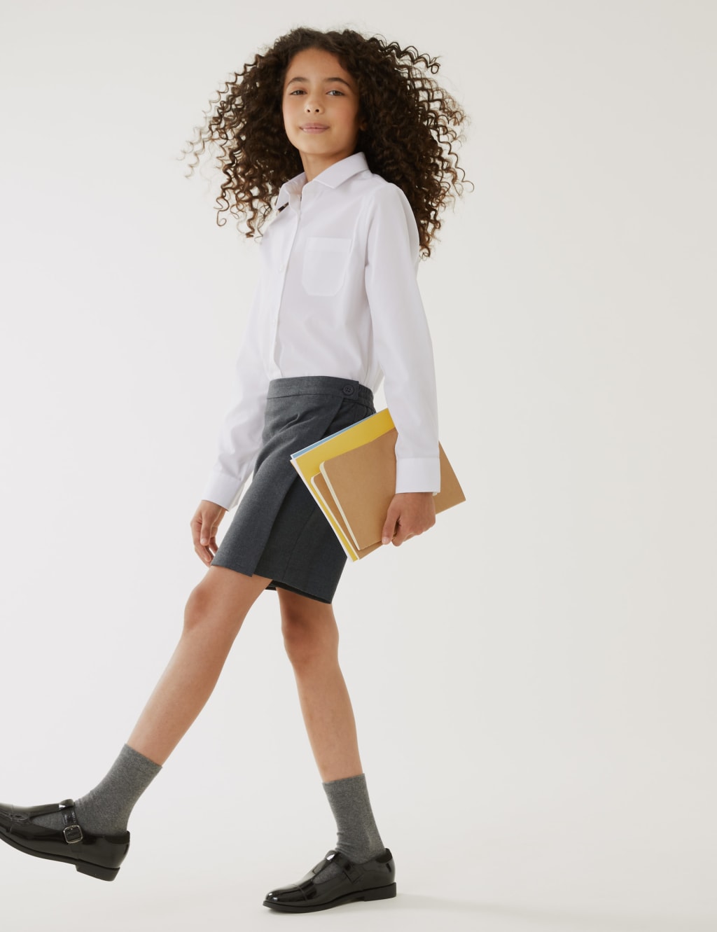 Girls' Regular Fit School Skort (2-18 Yrs) 1 of 5