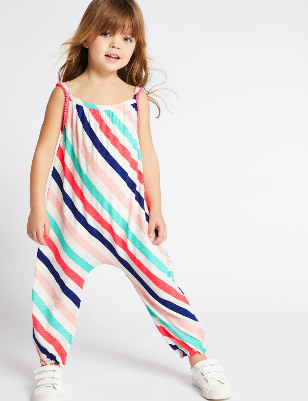 Striped Jumpsuit 3 Months 7 Years M S