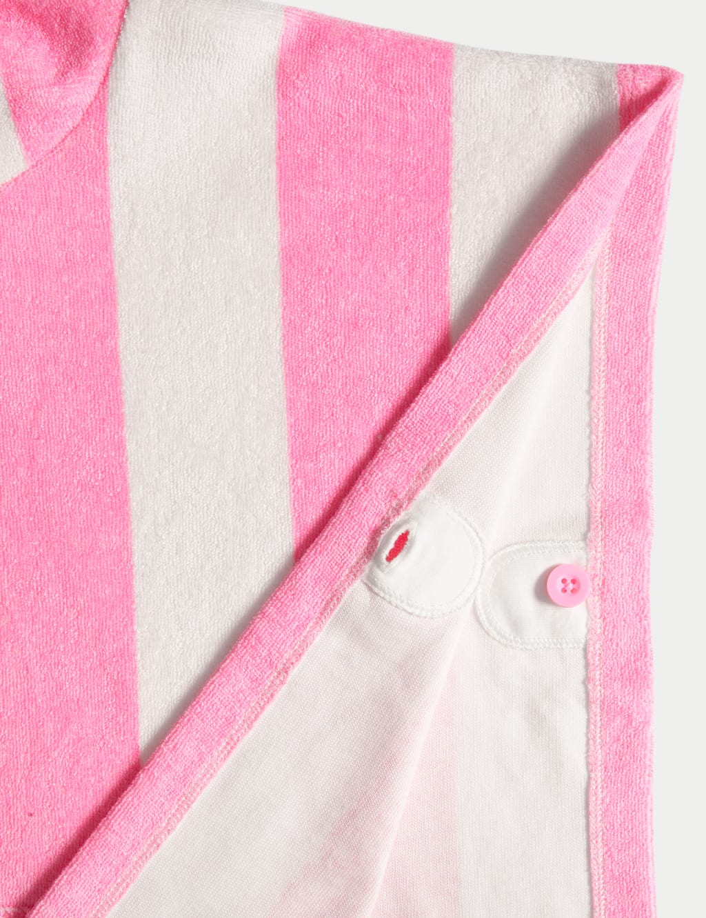 Pure Cotton Towelling Striped Poncho (2-8 Yrs) 2 of 3