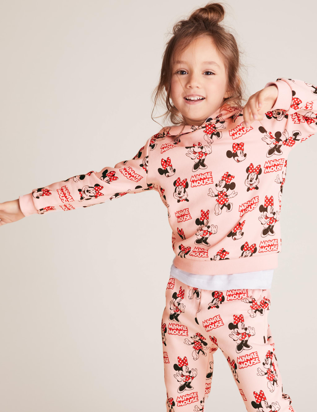 Disney Minnie Mouse™ Print Hoodie (2-7 Yrs) 1 of 5