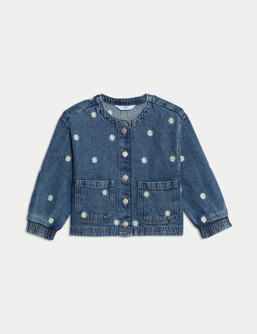 Denim Daisy Embroidered Bomber (2-8 Yrs) 2 of 5