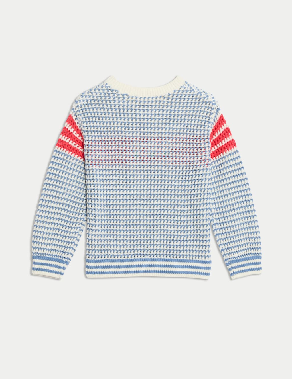 Pure Cotton Striped Flower Embroidered Jumper (2-8 Yrs) 5 of 5