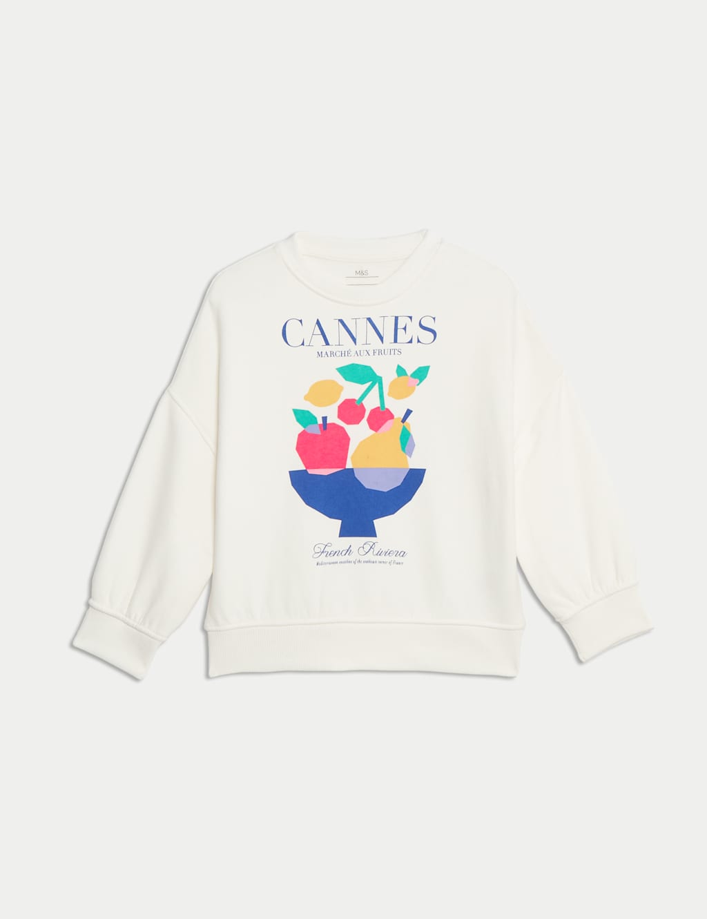 Cotton Rich Cannes Slogan Sweatshirt (2-16 Yrs) 2 of 4