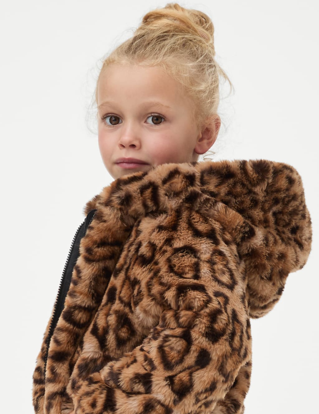 Leopard faux fur clearance