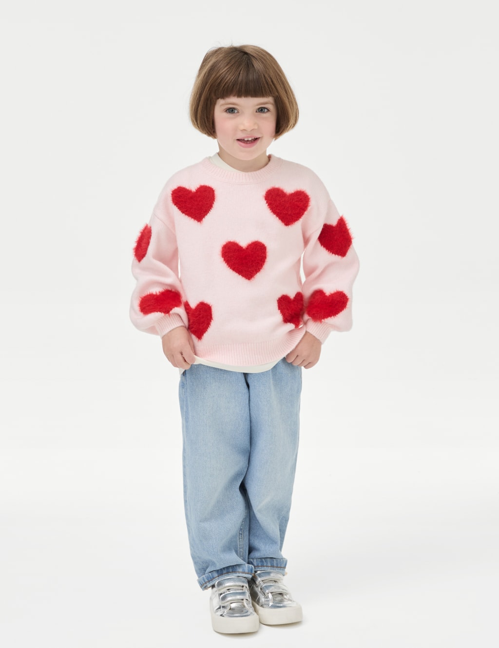Heart Boucle Jumper 2 8 Yrs