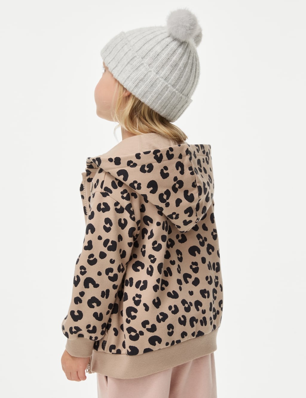 Cotton Rich Animal Print Zip Hoodie 2 8 Yrs M S Collection M S