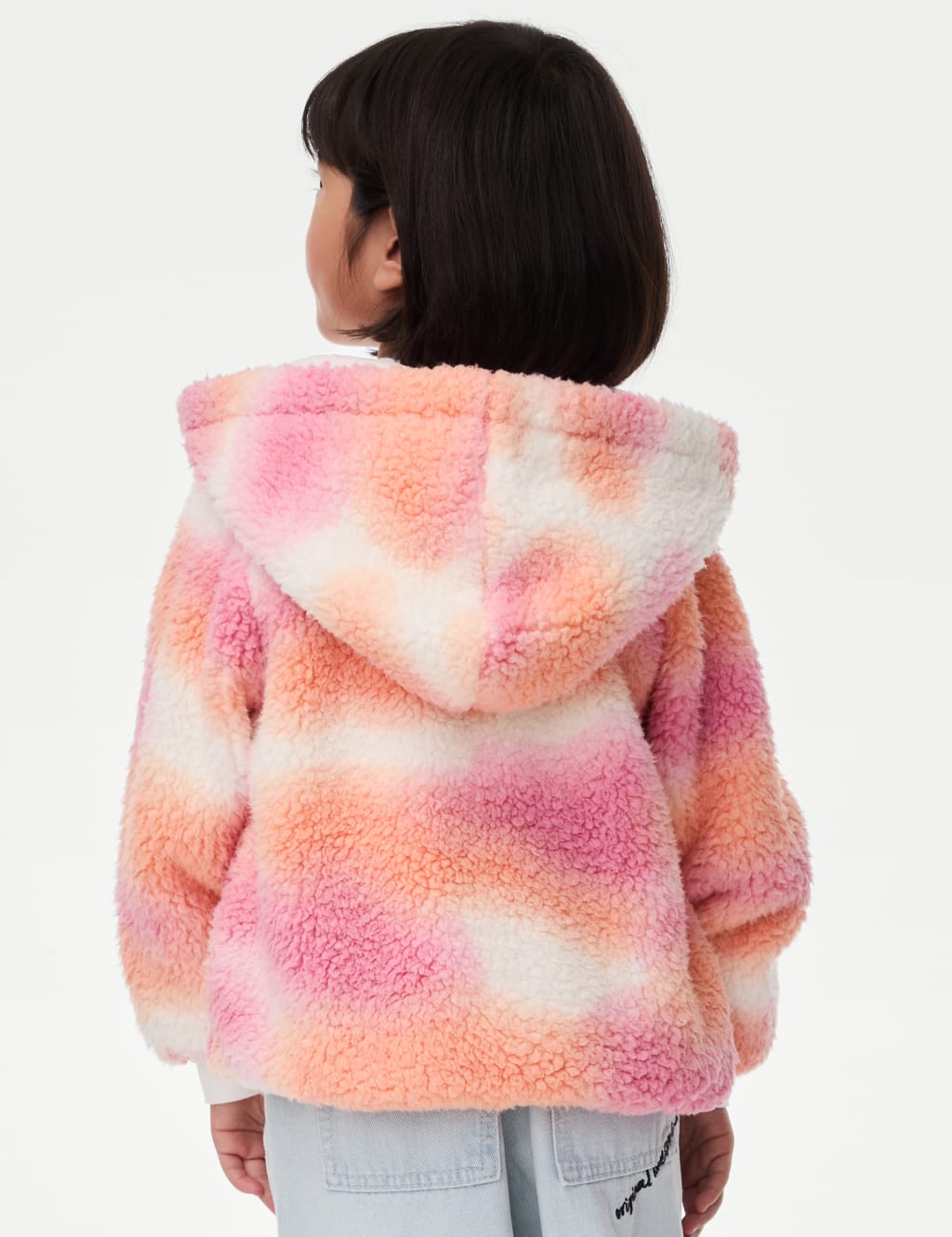 Borg Fleece Printed Jacket 1 10 Yrs M S Collection M S