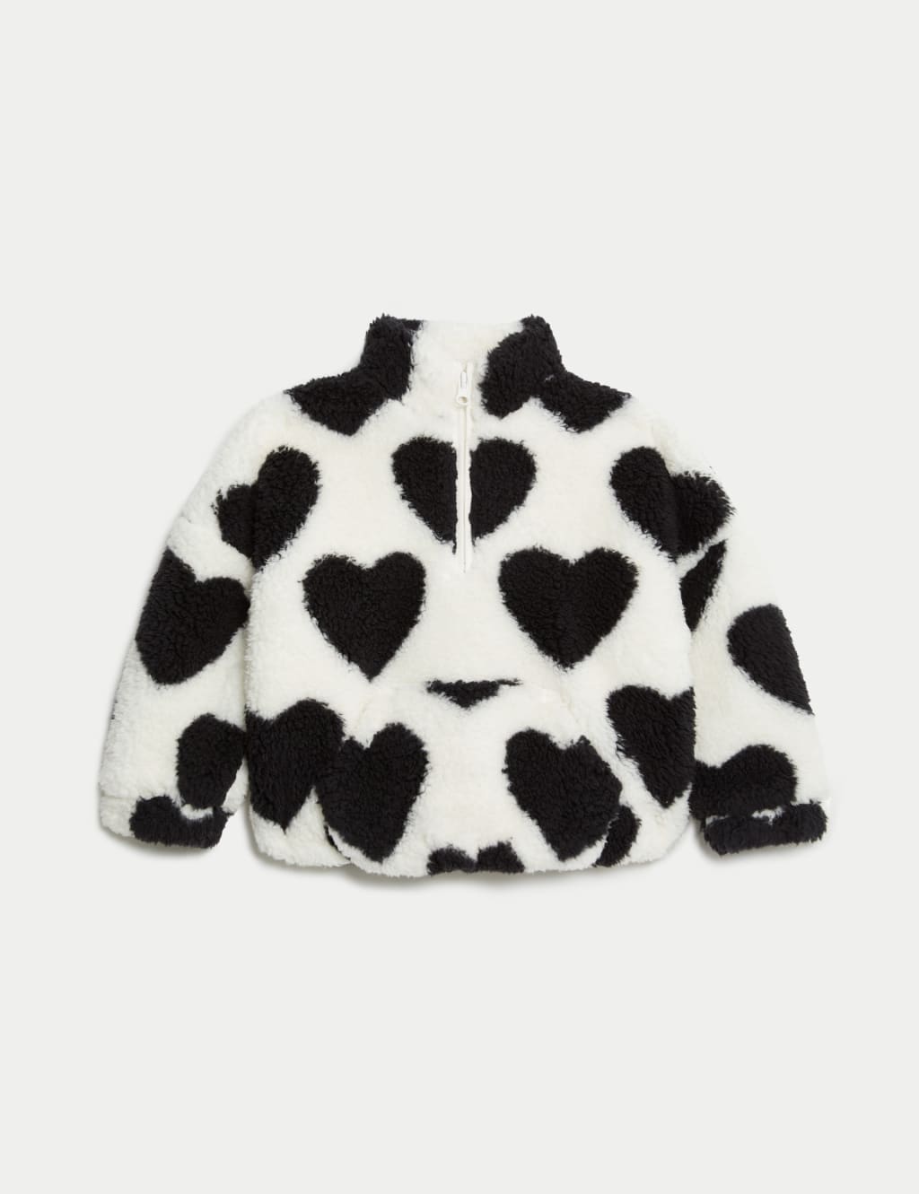 Heart Print Borg Jacket (12 Mths-8 Yrs) 2 of 6