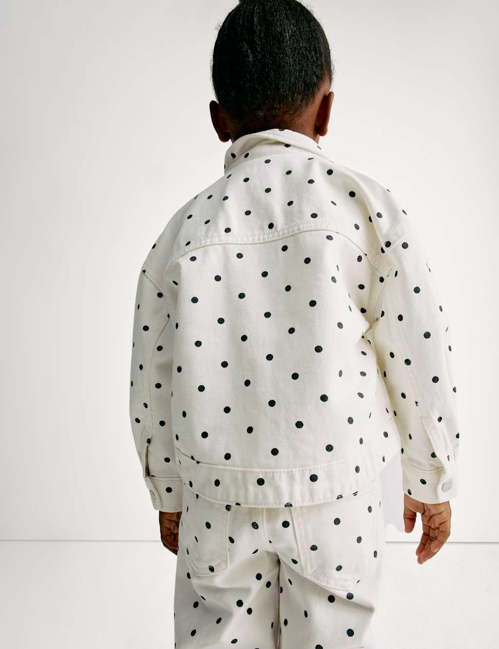 Denim Polka Dot Shacket (2-8 Yrs) 5 of 8