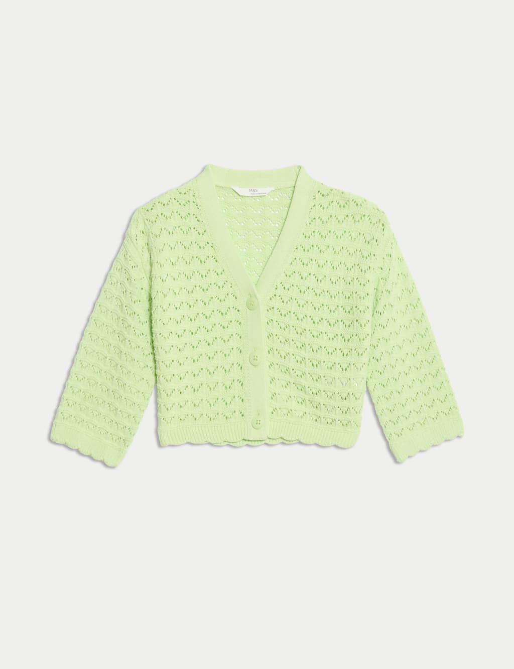 Pure Cotton Knitted Cardigan (2-8 Yrs) 2 of 5