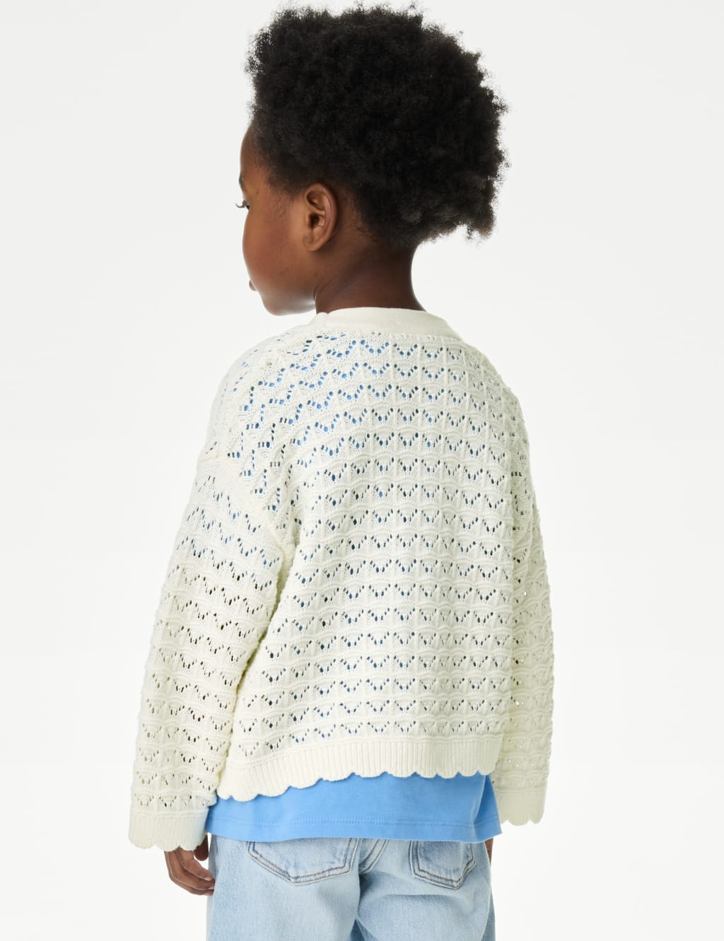 Pure Cotton Knitted Cardigan (2-8 Yrs) 4 of 5