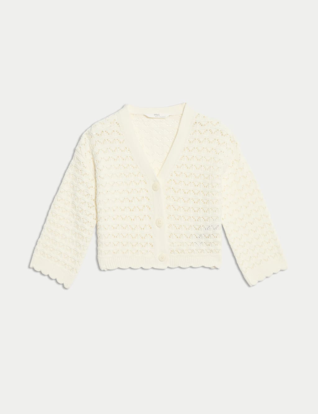 Pure Cotton Knitted Cardigan (2-8 Yrs) 2 of 5