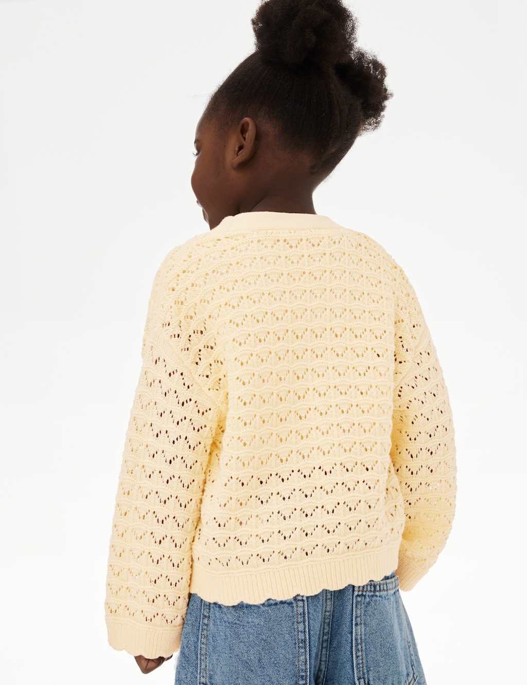 Pure Cotton Knitted Cardigan (2-8 Yrs) 4 of 5