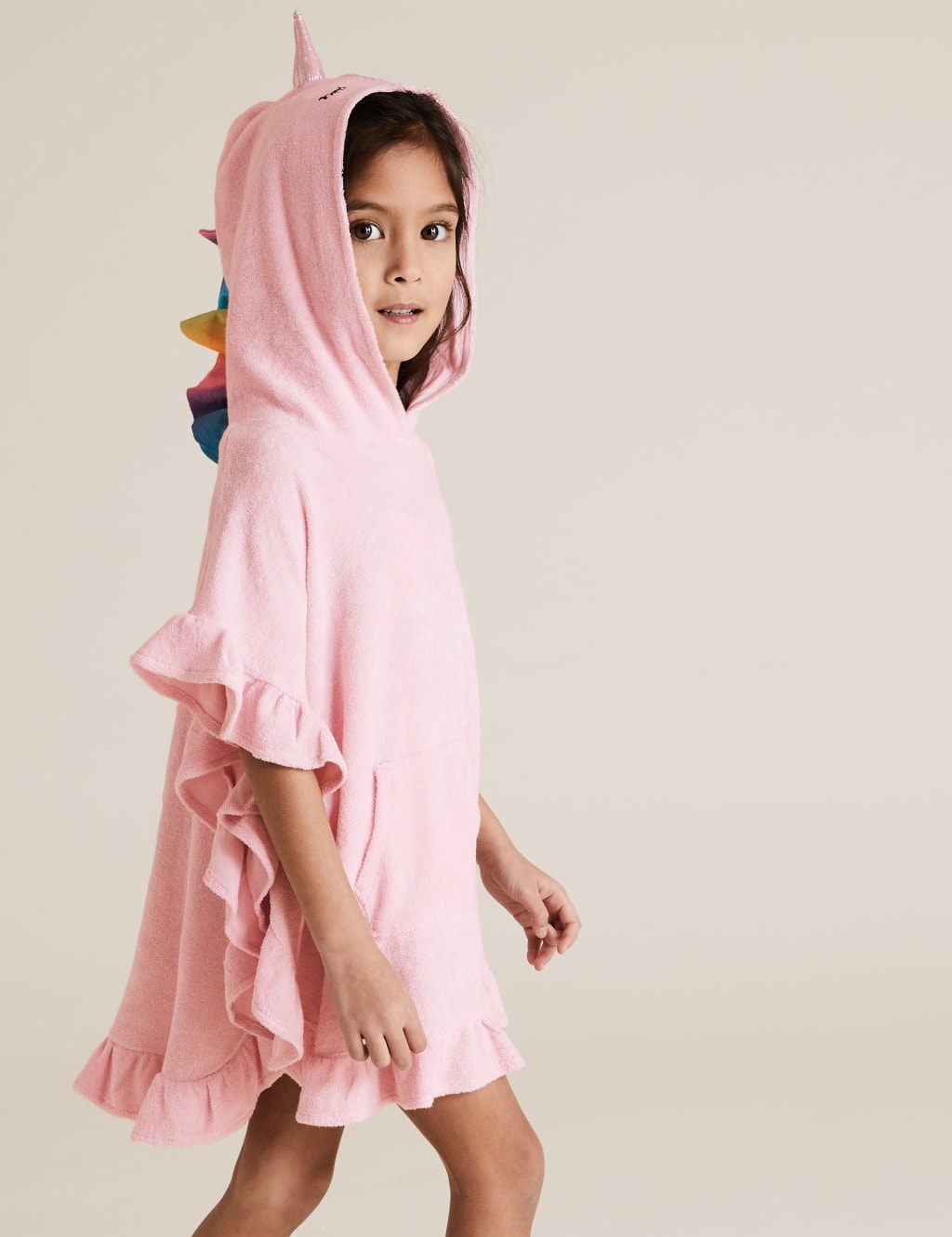 Cotton Unicorn Poncho (2-7 Yrs) 2 of 4