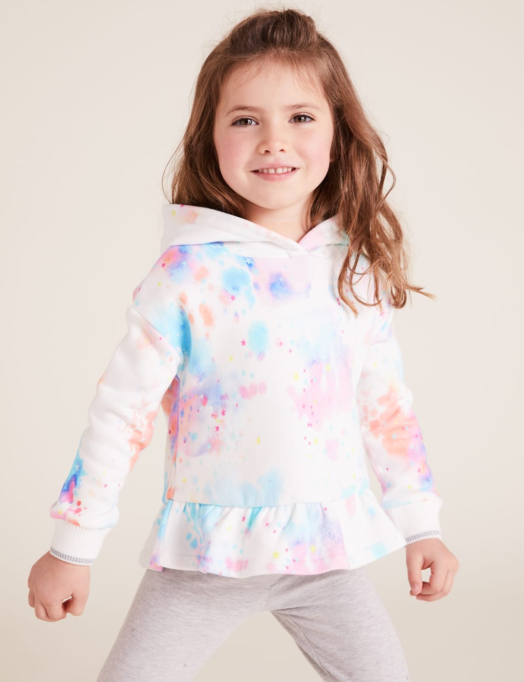 Cotton Tie Dye Print Hoodie (2-7 Yrs) 1 of 4