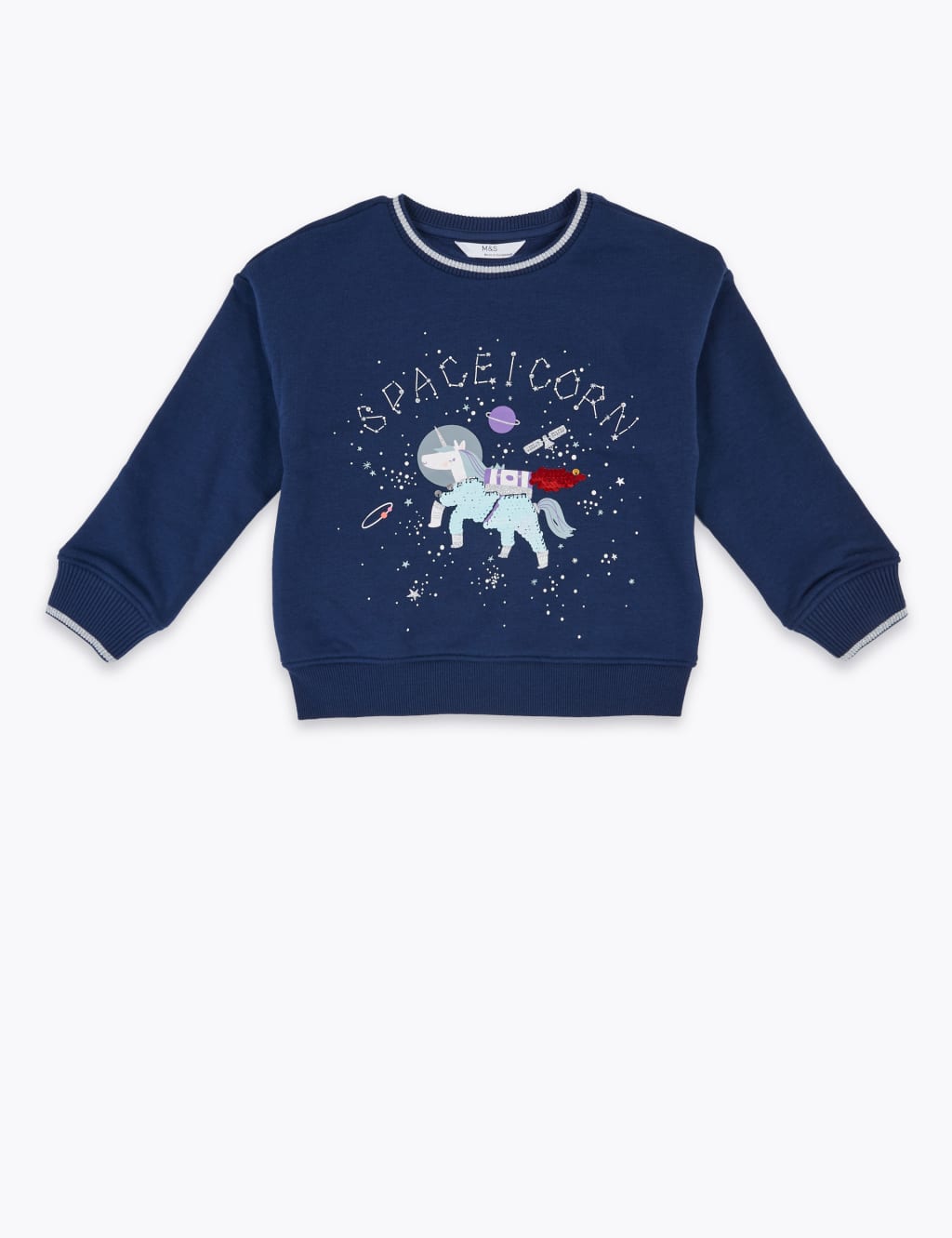 Unicorn sequin sweatshirt discount
