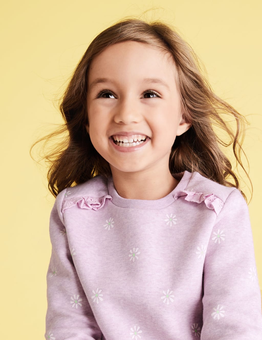 Cotton Floral Sweatshirt (2-7 Yrs) 1 of 4