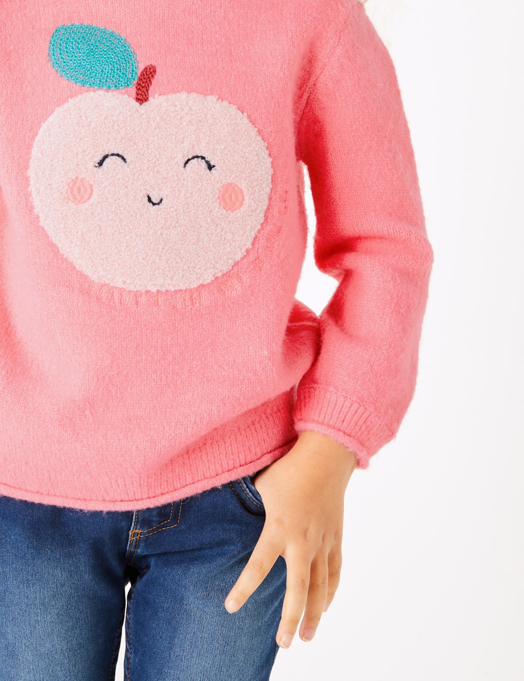 Sequin Apple Jumper (2-7 Years) 3 of 4