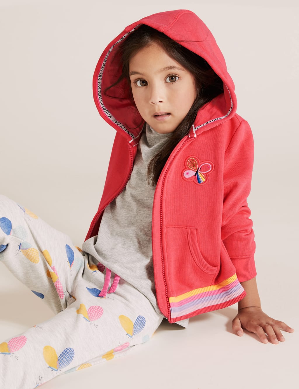 Butterfly embroidered hoodie shop
