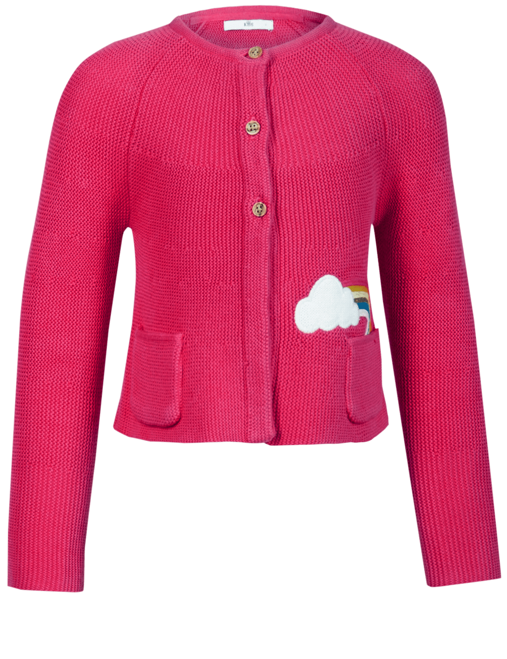 Pure Cotton Rainbow Applique Cardigan (1-7 Years) 4 of 5