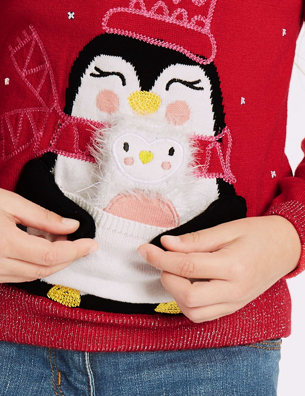 Penguin Christmas Jumper 3 Months 6 Years M S
