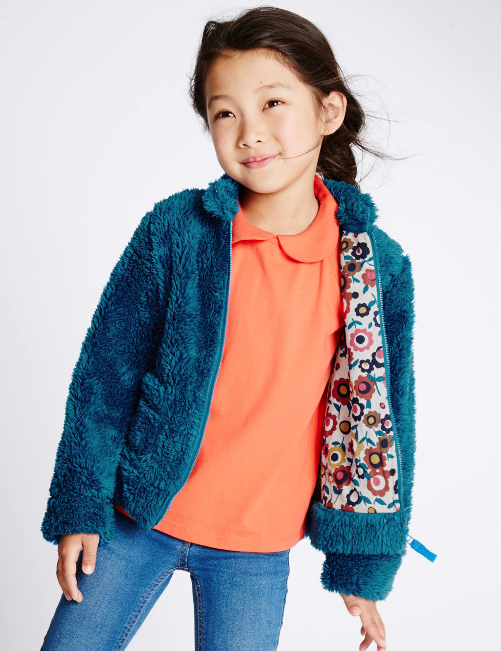 Front Zip Fleece Cardigan (1-7 Years) 1 of 6