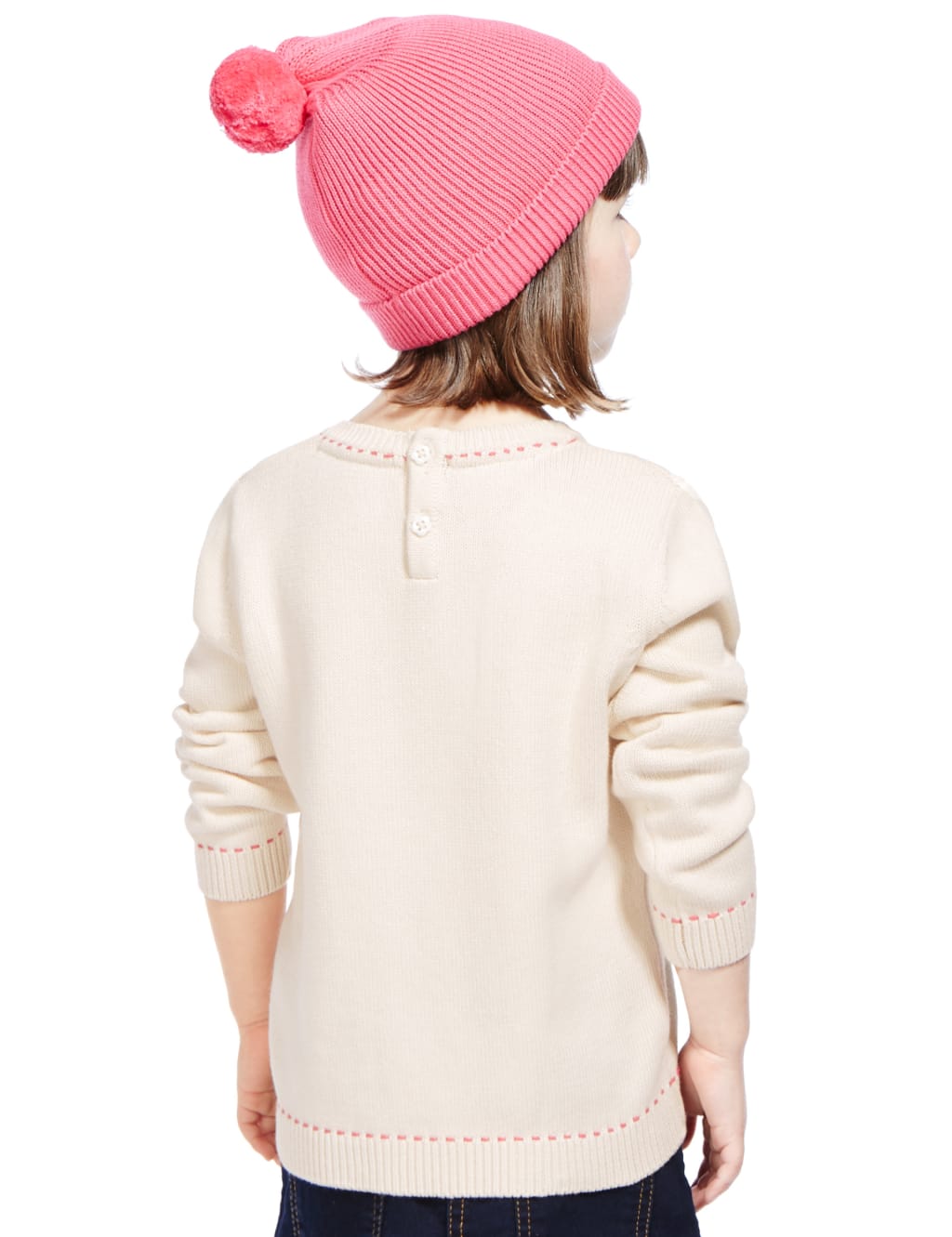 Cotton Rich Peppa Pig™ Knitted Jumper & Hat with StayNEW™ (1-7 Years) 3 of 3
