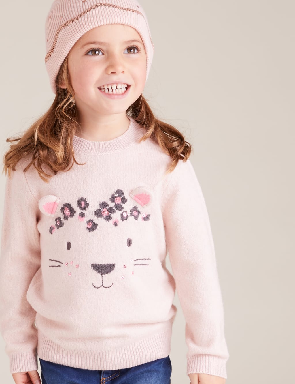 Leopard Sequin Jumper (2-7 Yrs) 1 of 5