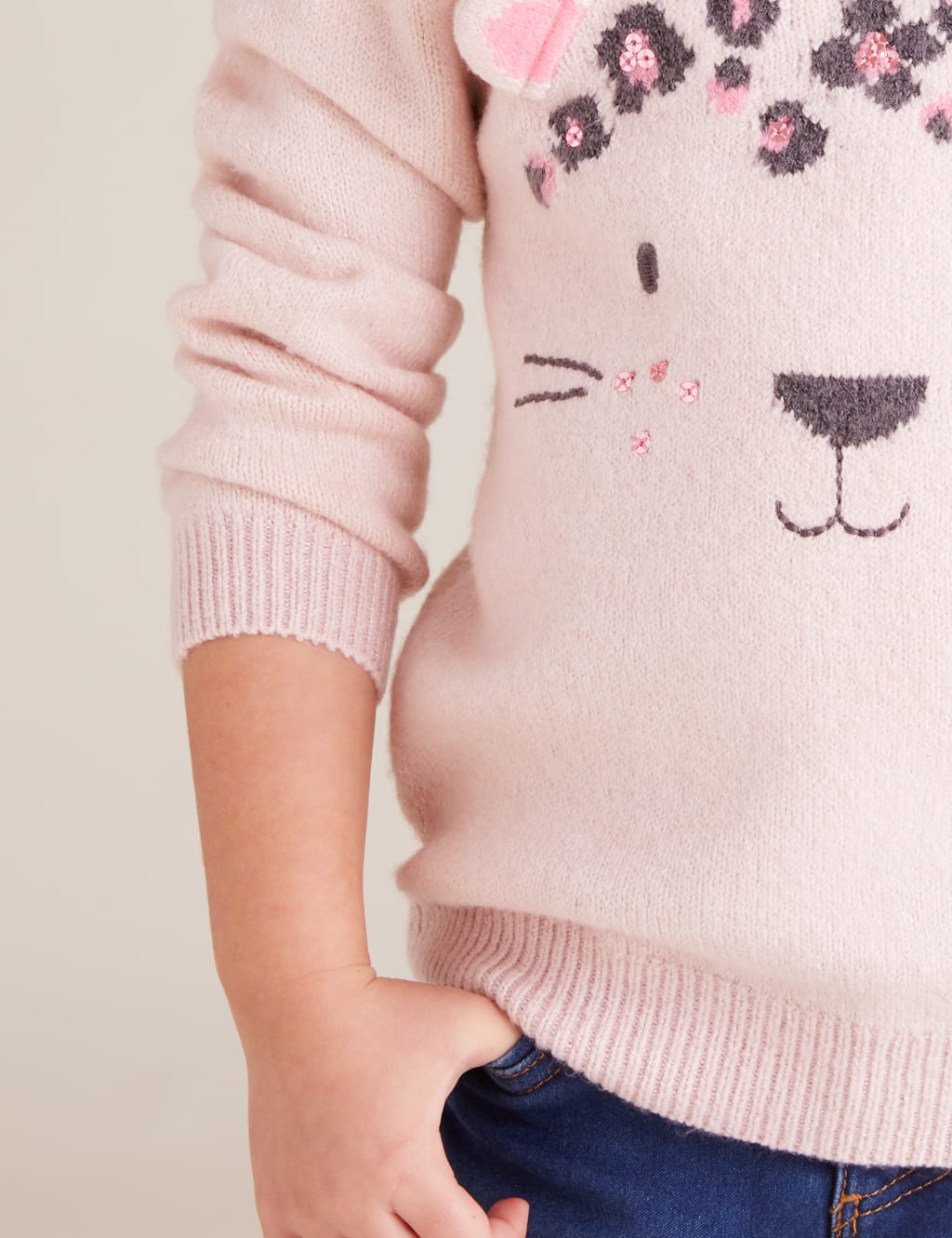 Leopard Sequin Jumper (2-7 Yrs) 3 of 5