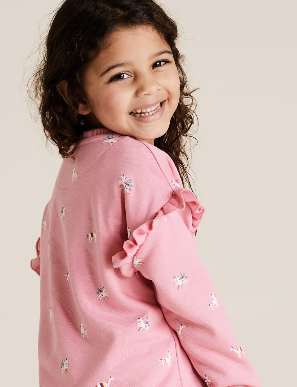 Cotton Unicorn Print Sweatshirt 4 of 4