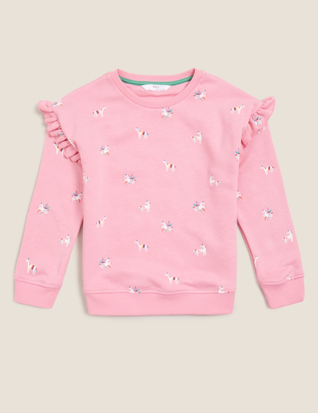 Cotton Unicorn Print Sweatshirt 2 of 4