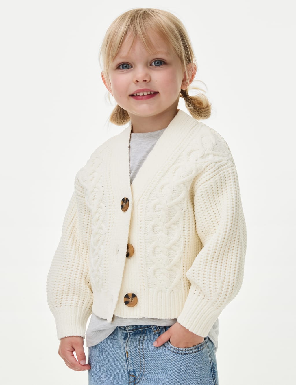 Chunky Knit Cardigan 2 8 Yrs M S Collection M S