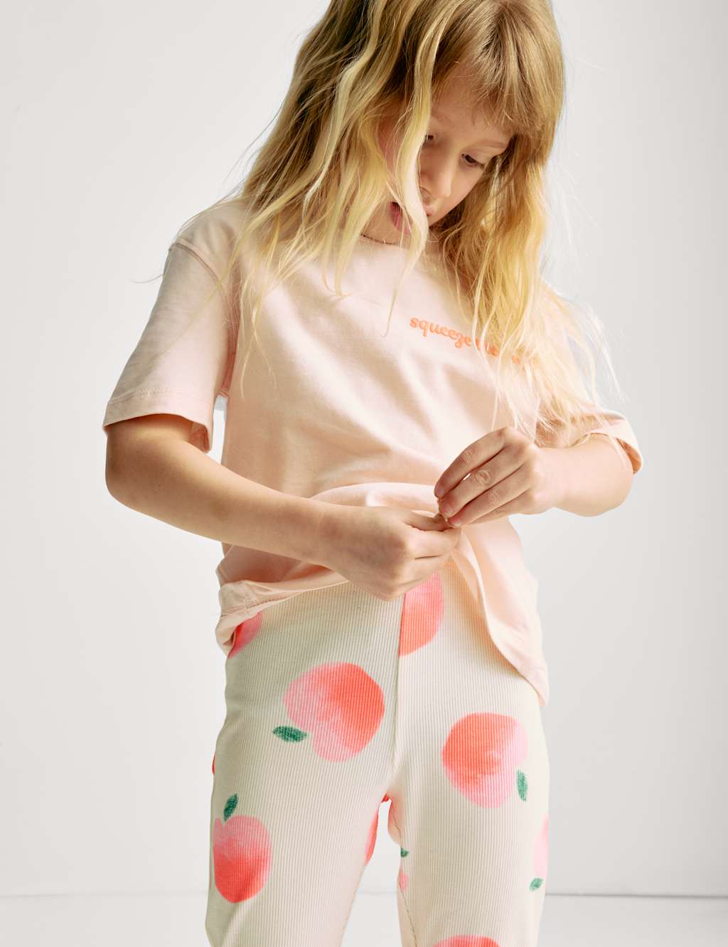 Cotton Rich Peach Kickflare Leggings (2-8 Yrs) 4 of 5