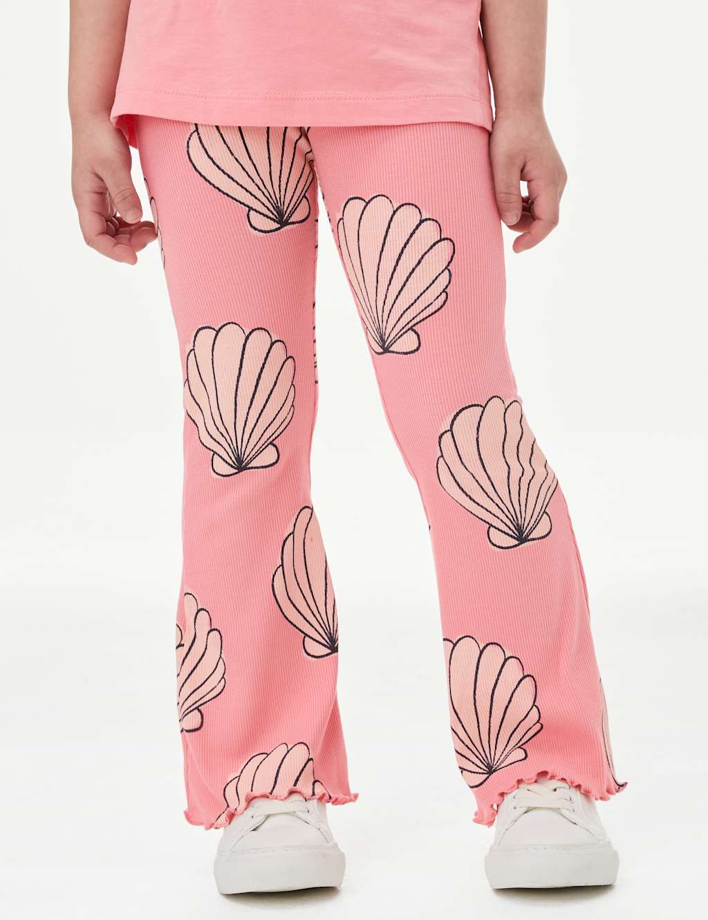 Cotton Rich Shell Print Kick Flare Leggings (2-8 Yrs) 3 of 4