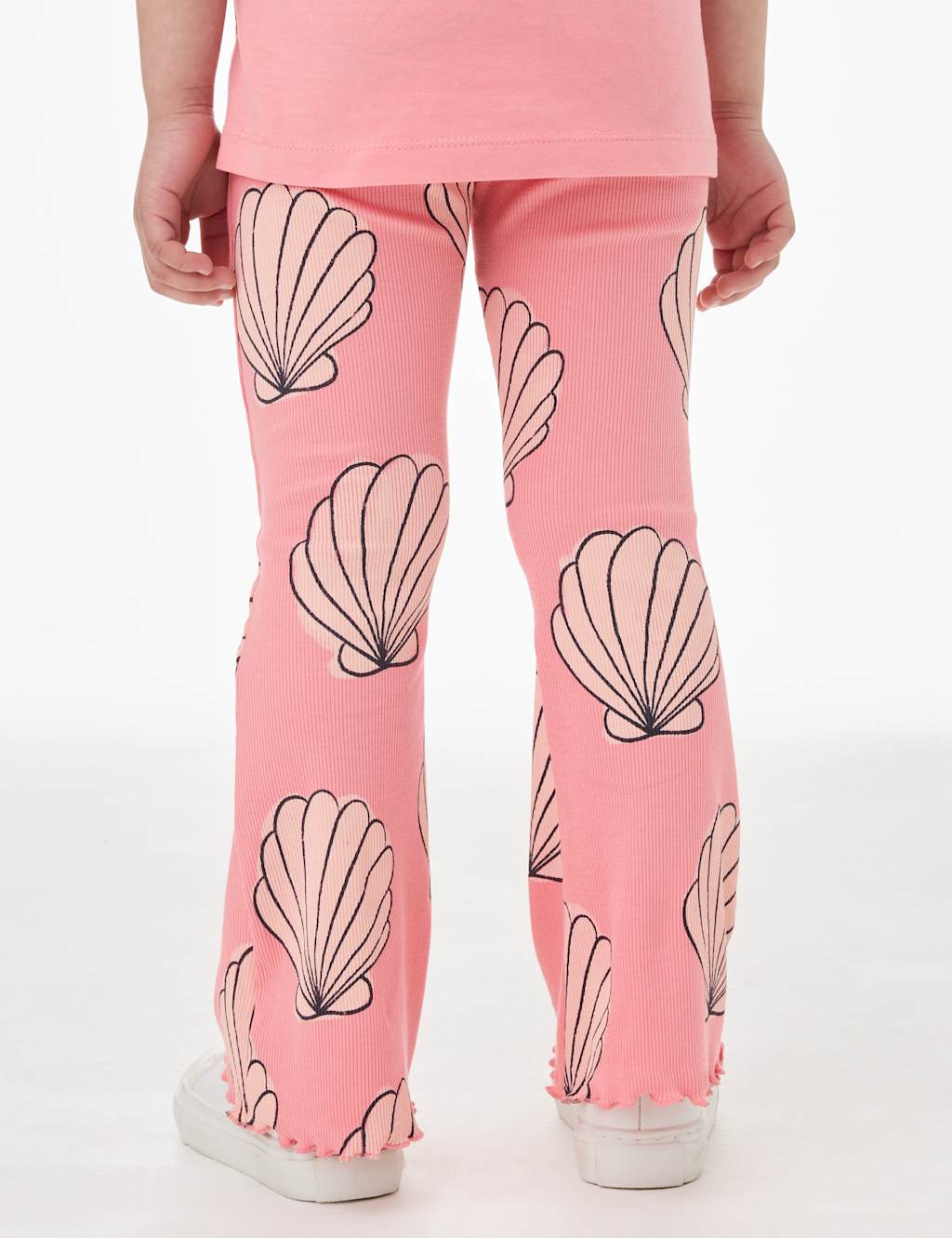 Cotton Rich Shell Print Kick Flare Leggings (2-8 Yrs) 4 of 4