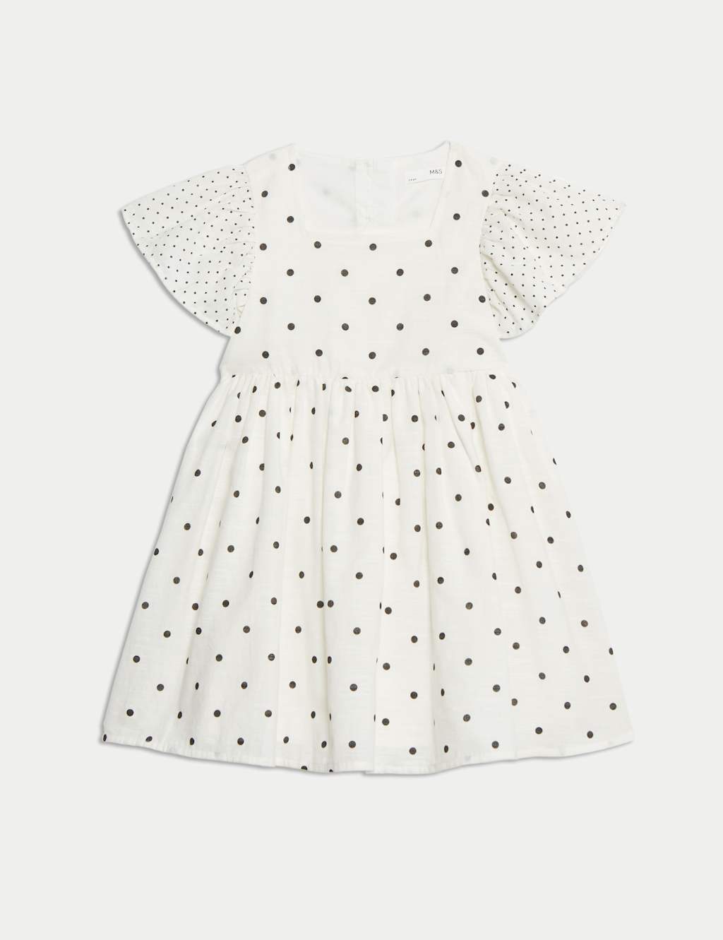 Pure Cotton Polka Dot Dress (2-8 Yrs) 2 of 4