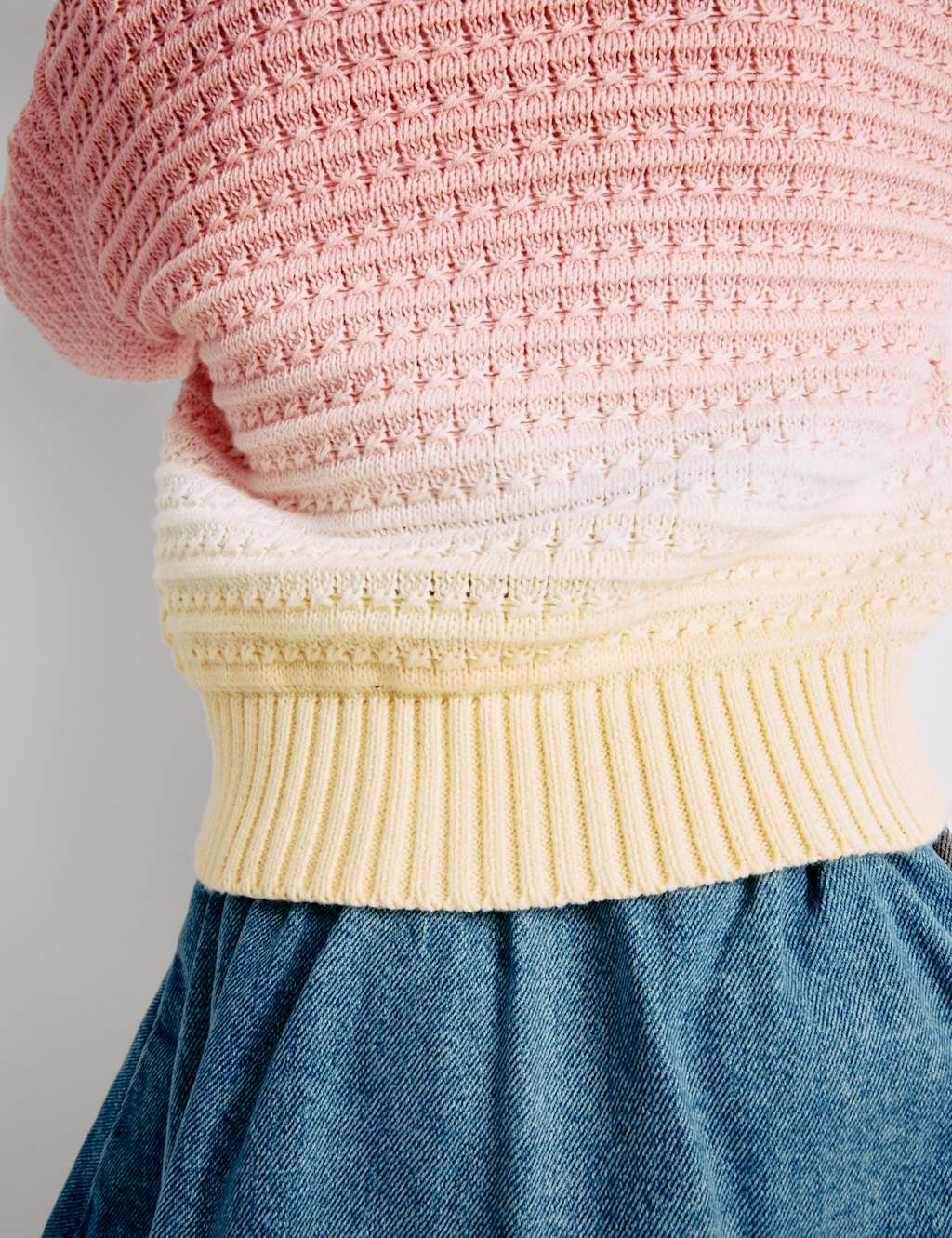 Pure Cotton Ombre Knitted Cardigan (2-8 Yrs) 5 of 7