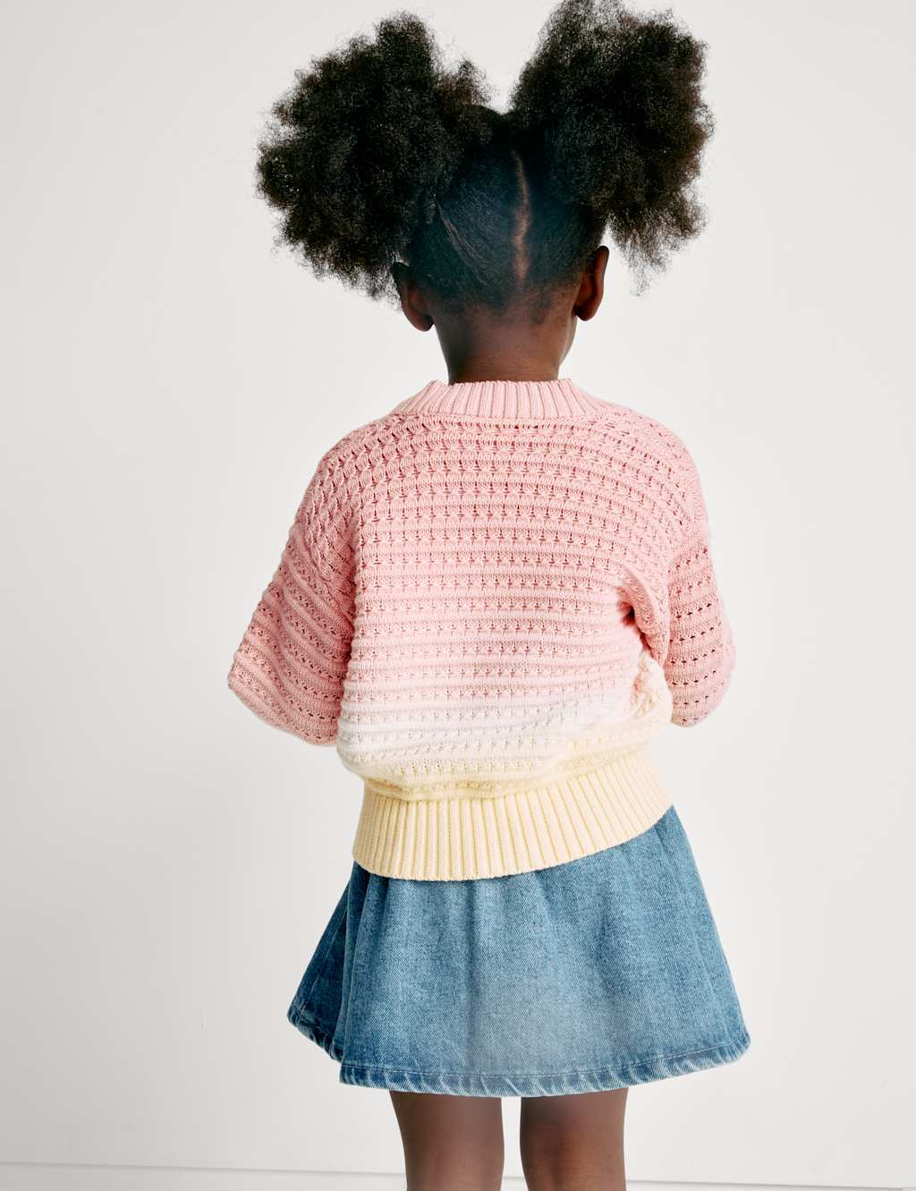 Pure Cotton Ombre Knitted Cardigan (2-8 Yrs) 7 of 7