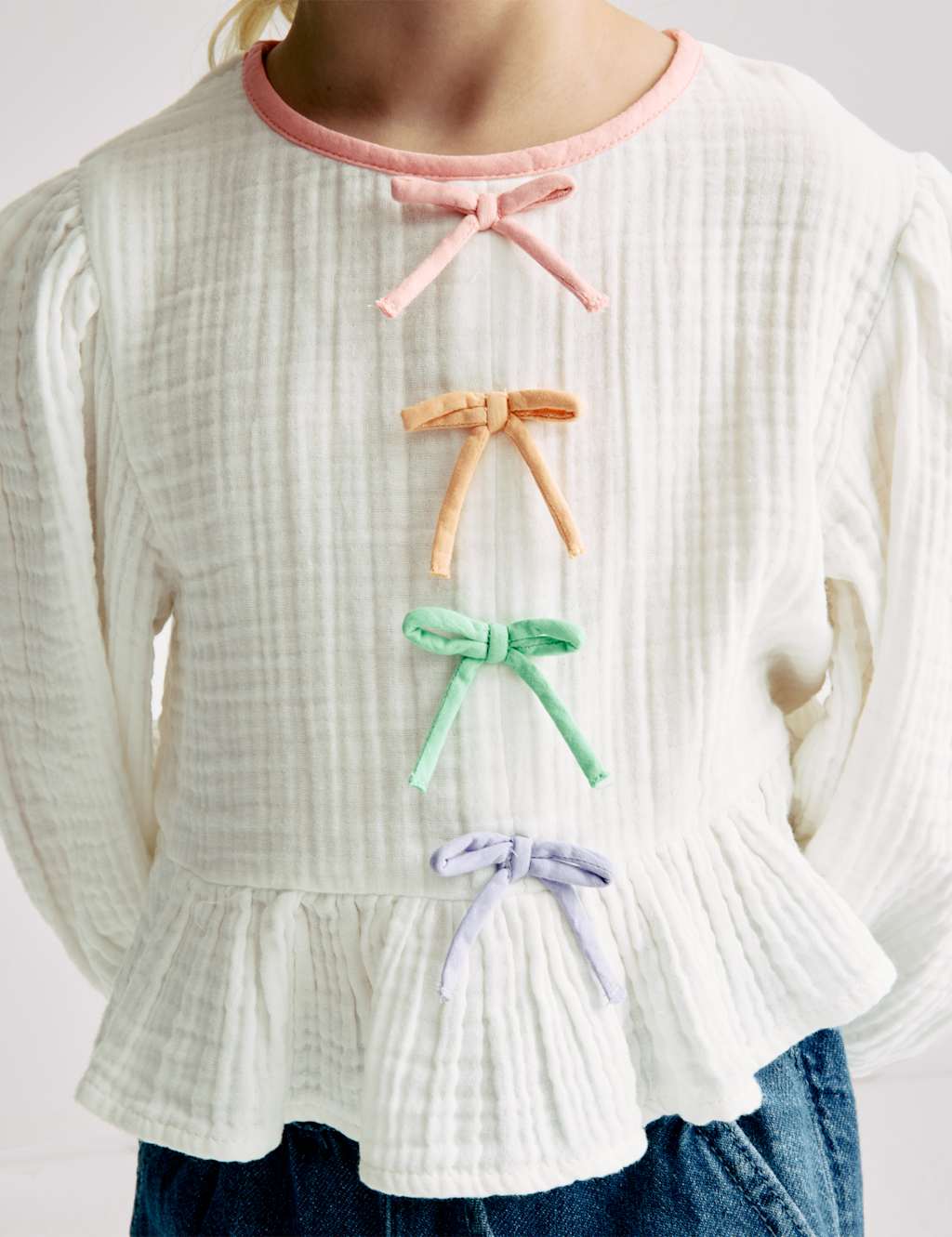 Pure Cotton Bow Top (2-16 Yrs) 4 of 8