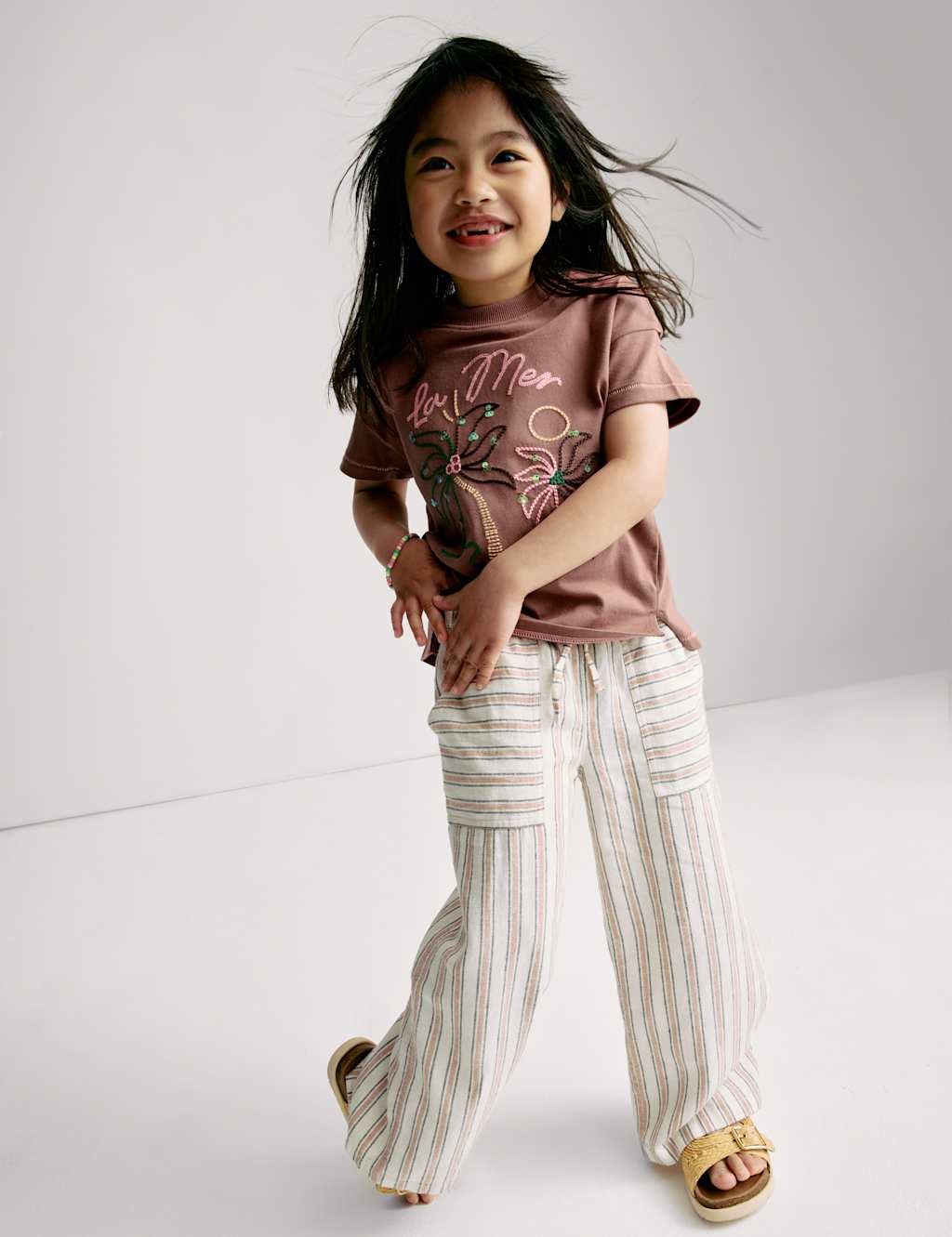 Pure Cotton Embroidered Palm Tree T-Shirt (2-16 Yrs) 5 of 9