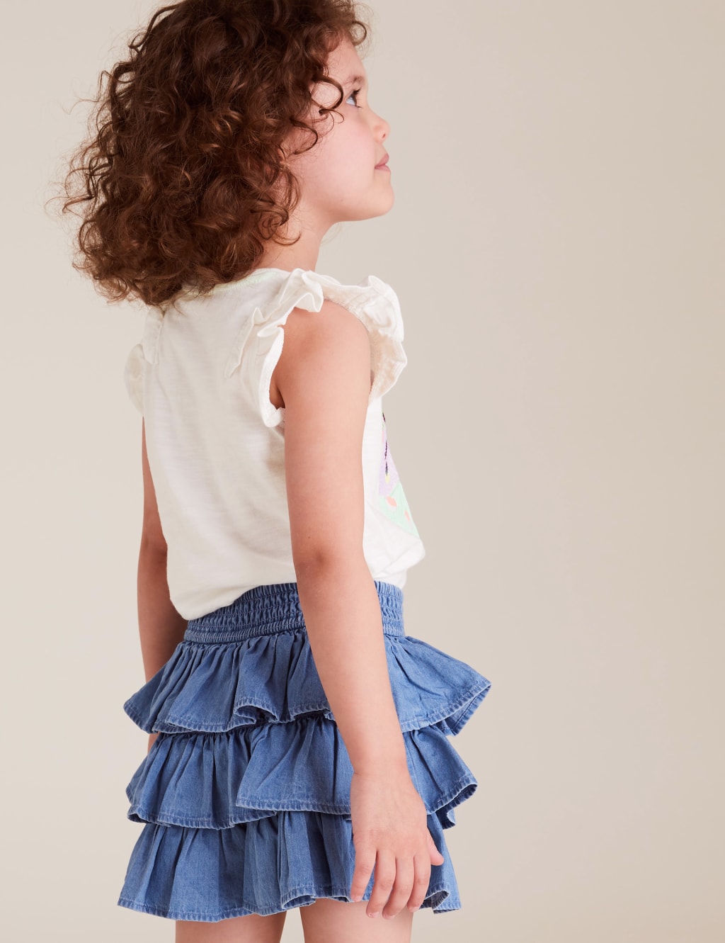 Pure Cotton Sequin Butterfly T-Shirt (2-7 Yrs) 4 of 4