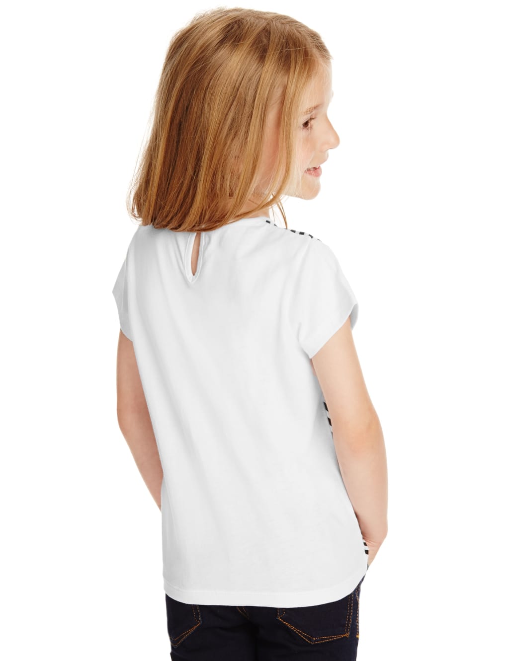 Hello Kitty Pure Cotton Striped T-Shirt (1-7 Years) 3 of 3