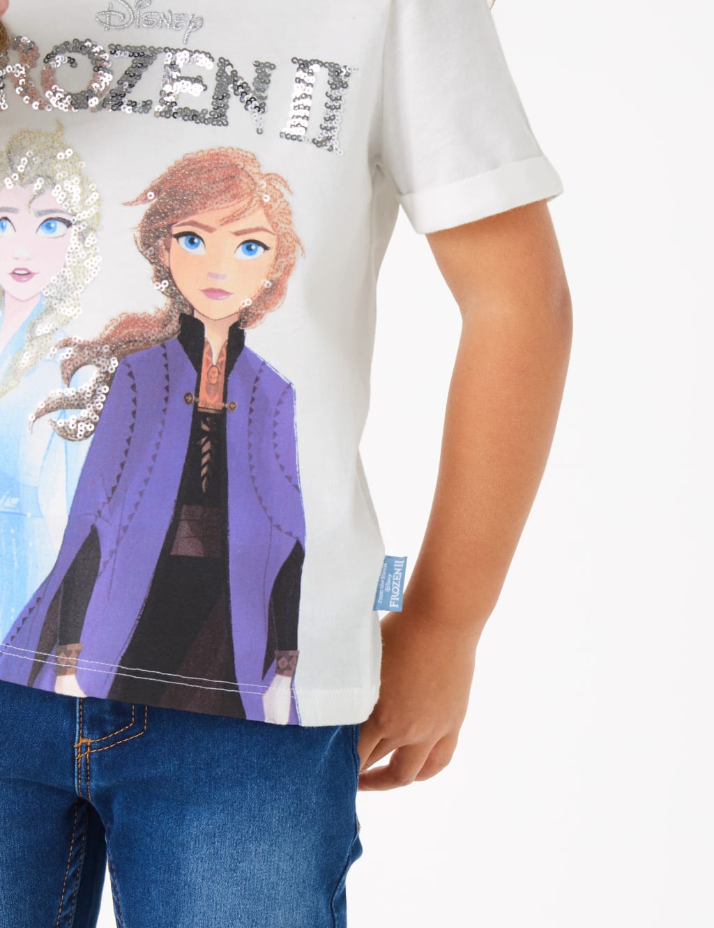Pure Cotton Disney Frozen 2 Sequin T-Shirt (2-10 Yrs) 3 of 5